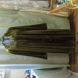 Stunning green velvet coat